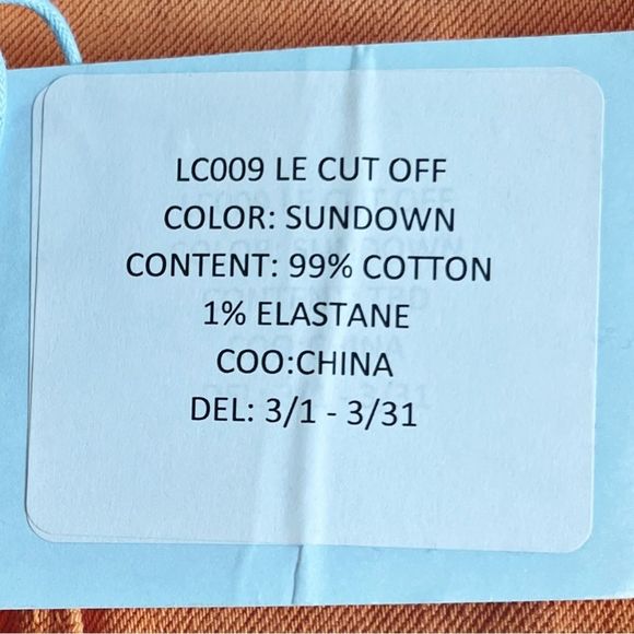 NWT Frame Denim Le Cutoff Shorts in Sundown - Picture 5 of 6